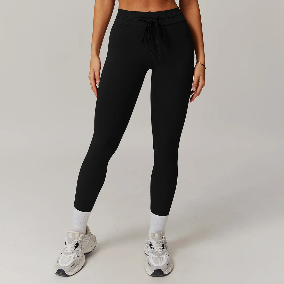 Women’s High Waist Drawstring Yoga Leggings