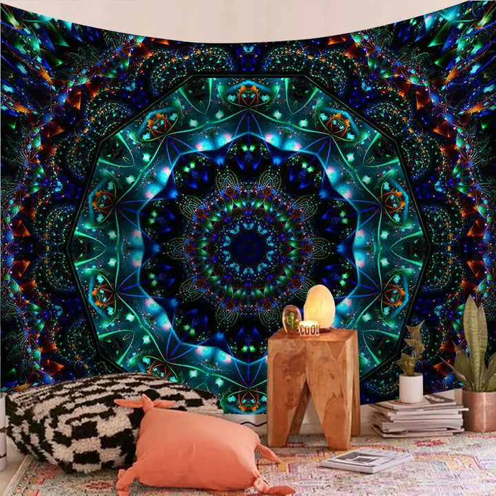 Indian Mandala Boho Tapestry Blanket