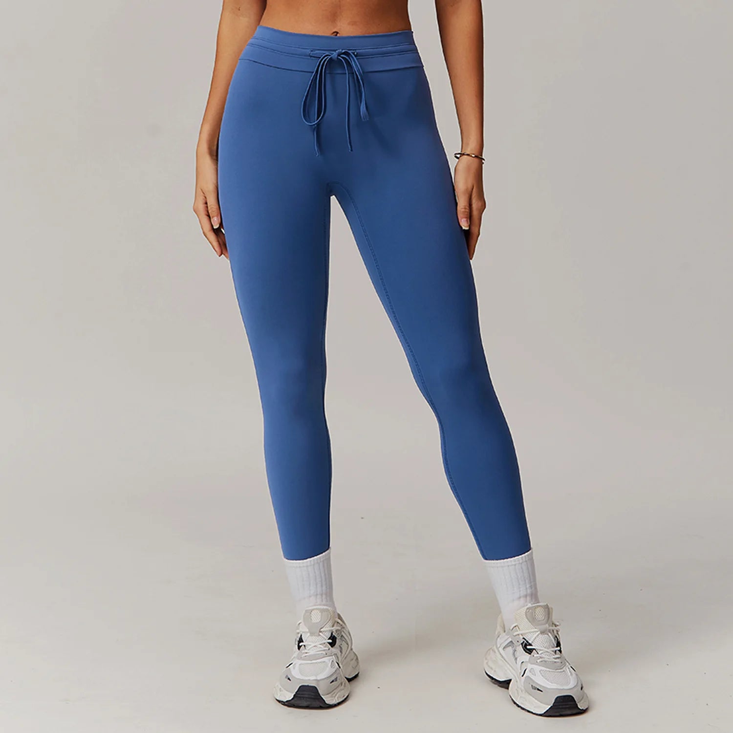 Women’s High Waist Drawstring Yoga Leggings