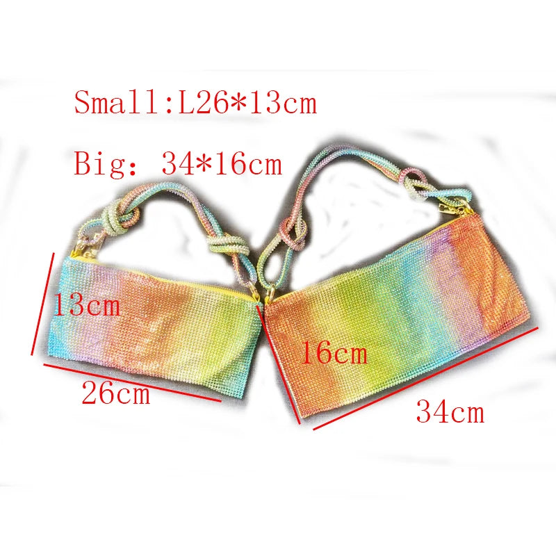 Rhinestone Hobo Shoulder Bag