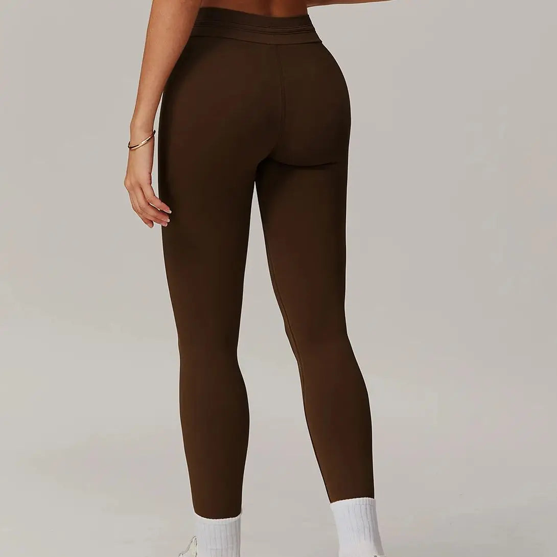 Women’s High Waist Drawstring Yoga Leggings