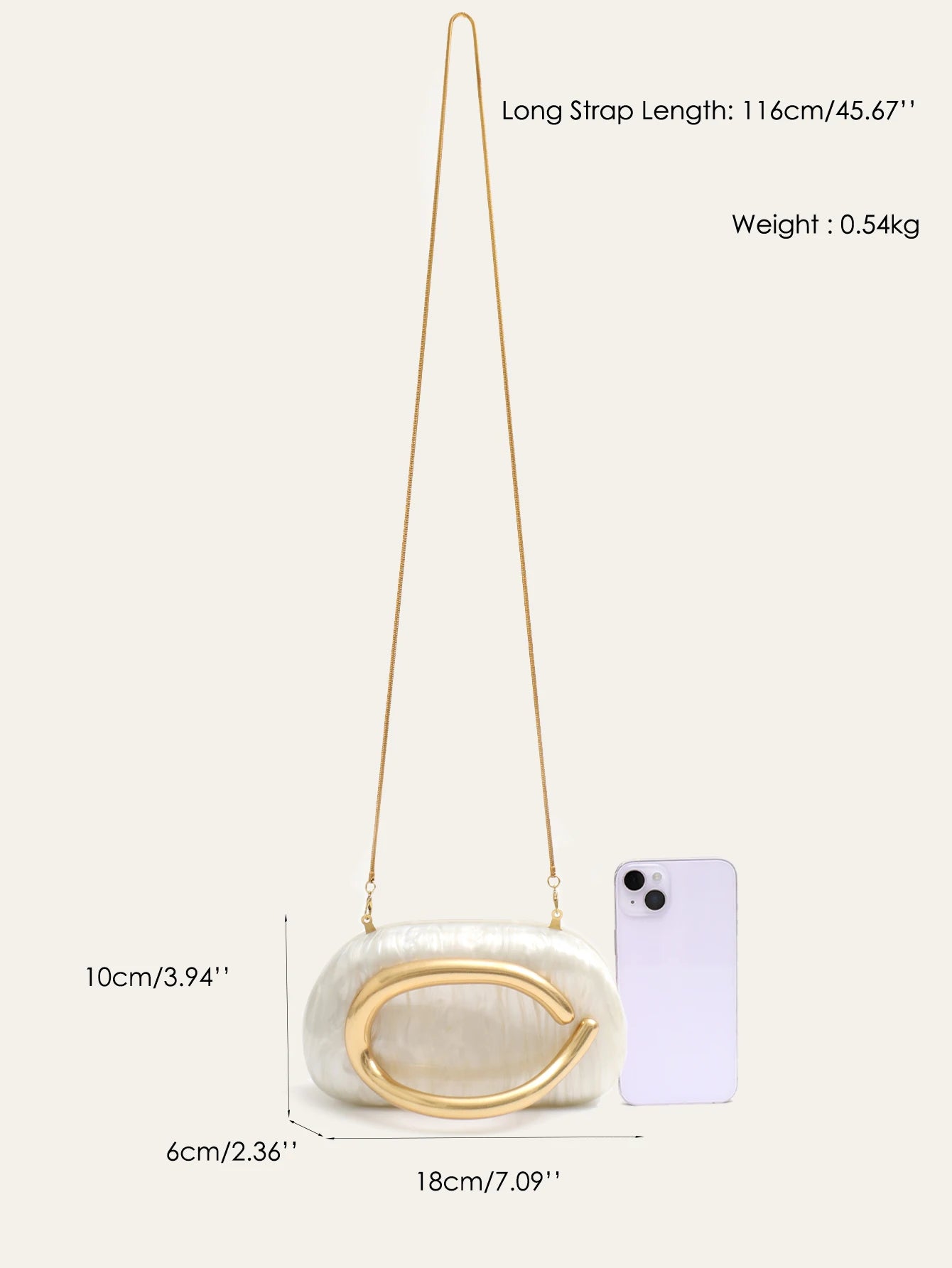 Luxury Acrylic Hard Case Evening Clutch