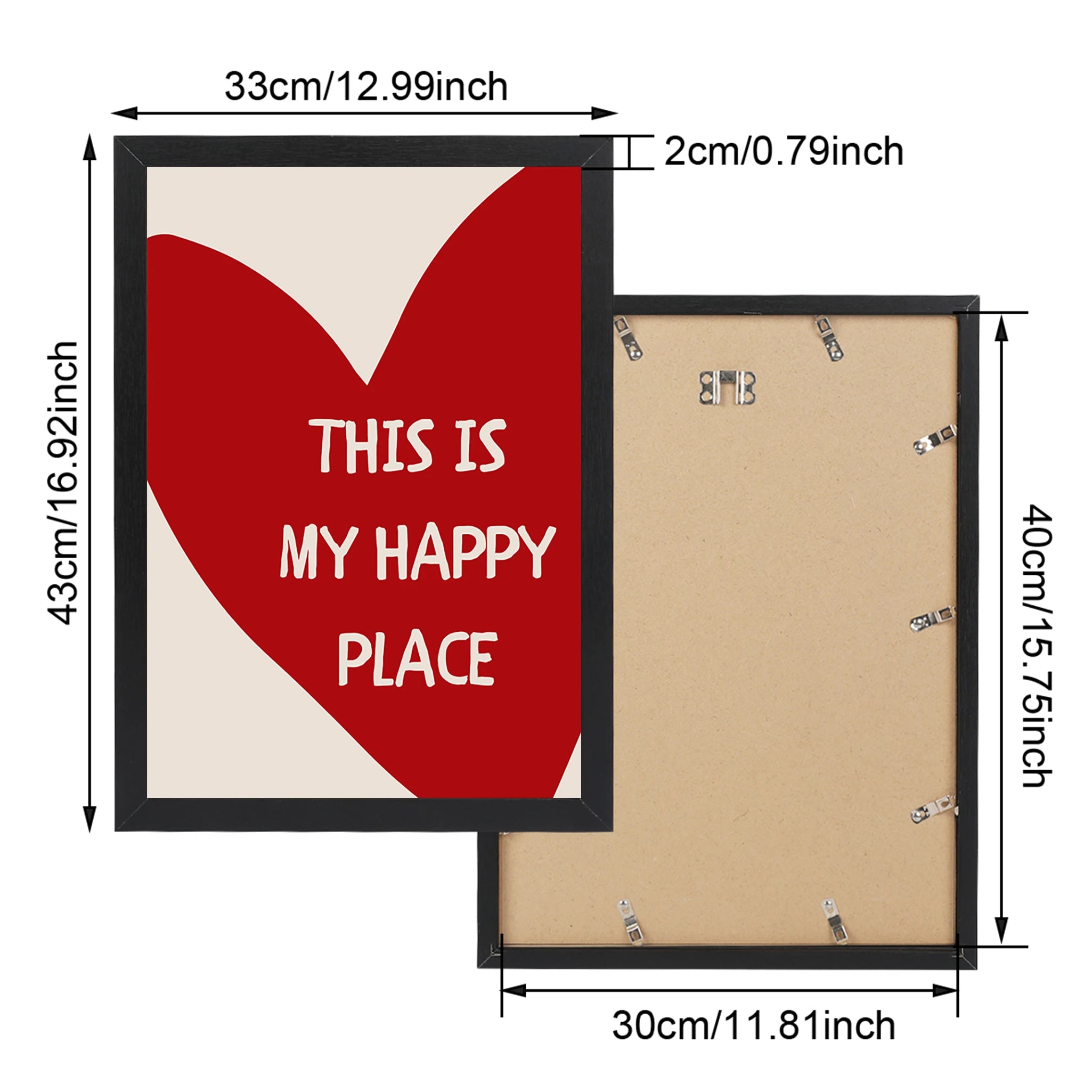 This Is My Happy Place Framed Canvas