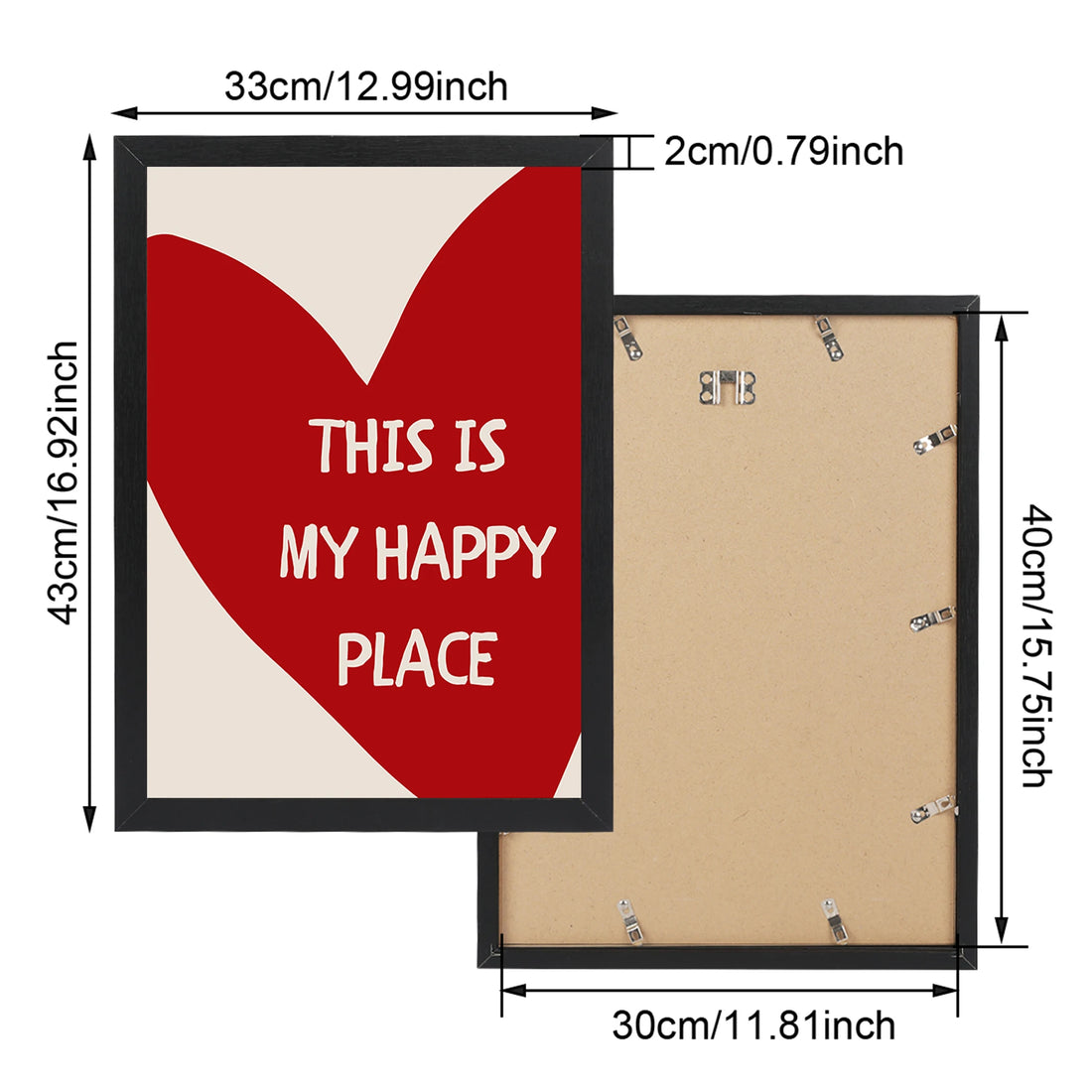 This Is My Happy Place Framed Canvas