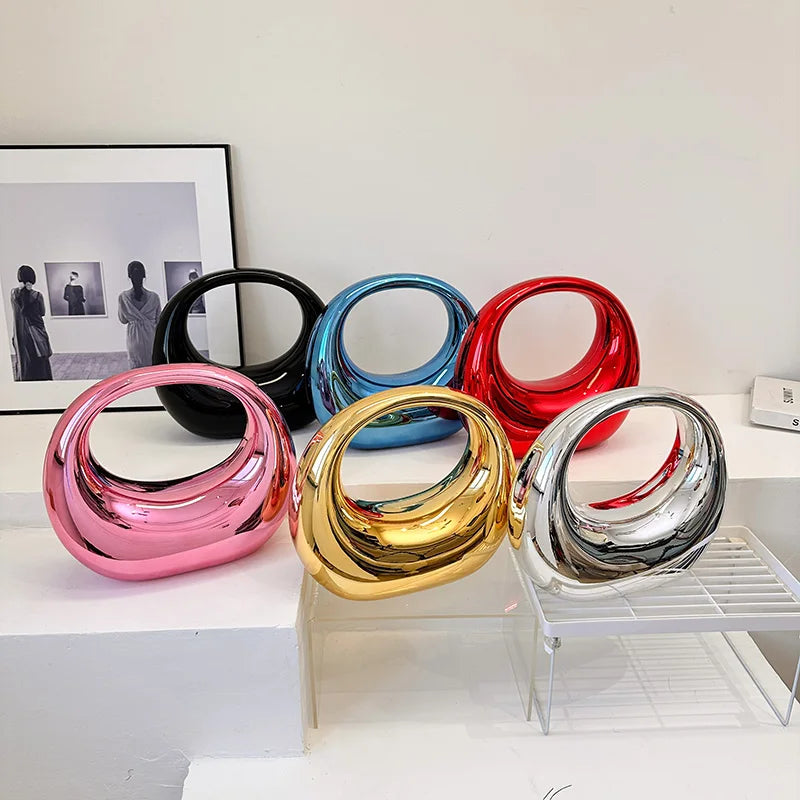 MOODS Golden Acrylic Evening Clutch
