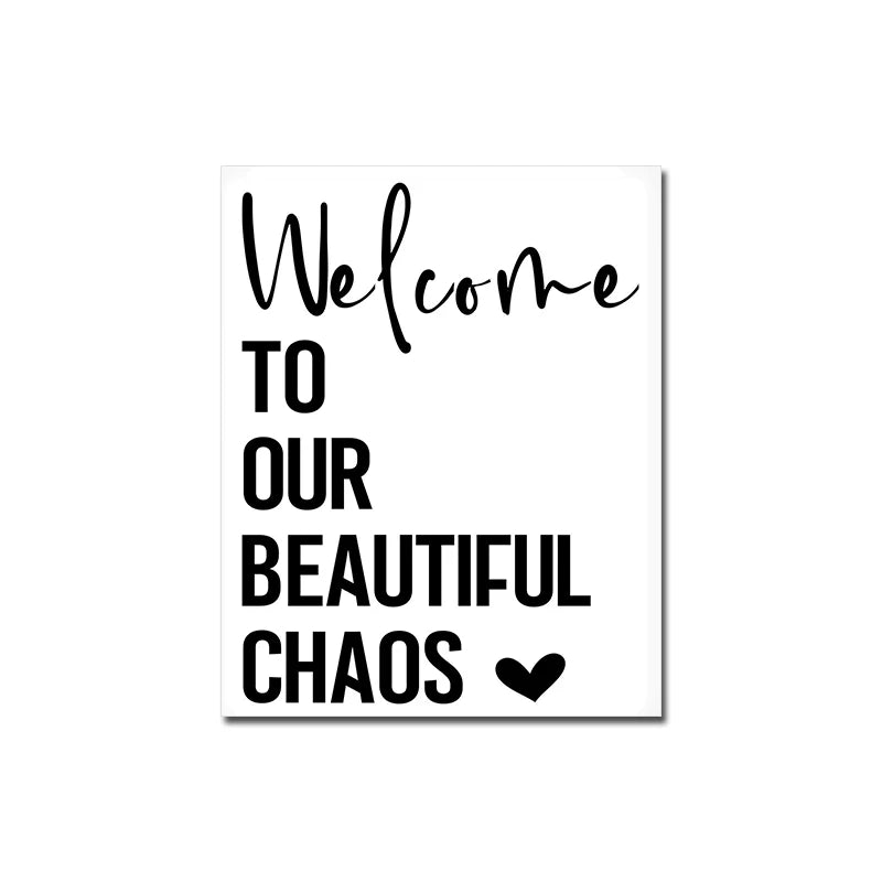 Happy Family Love Quote Canvas