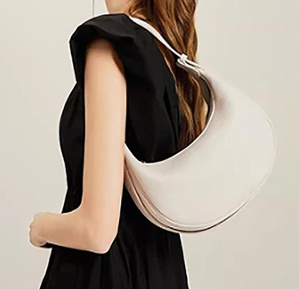 Crescent PU Leather Shoulder Bag