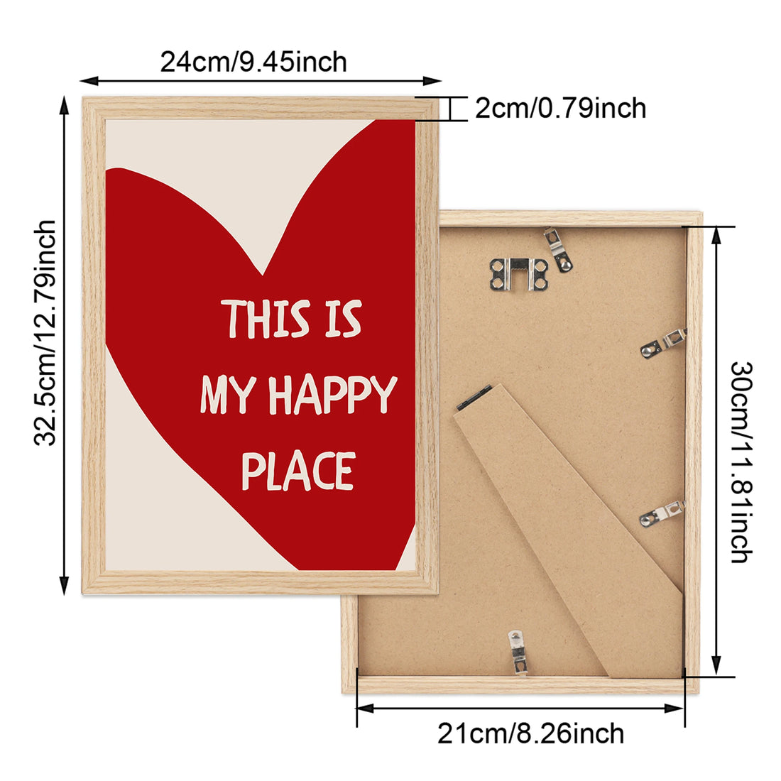 This Is My Happy Place Framed Canvas