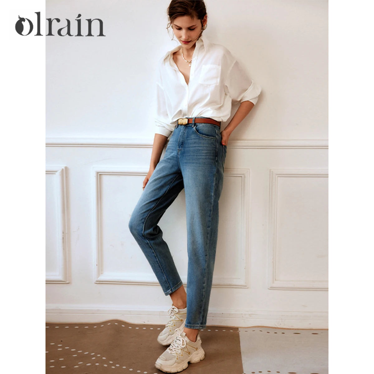 Women’s French Style White Long Sleeve Blouse