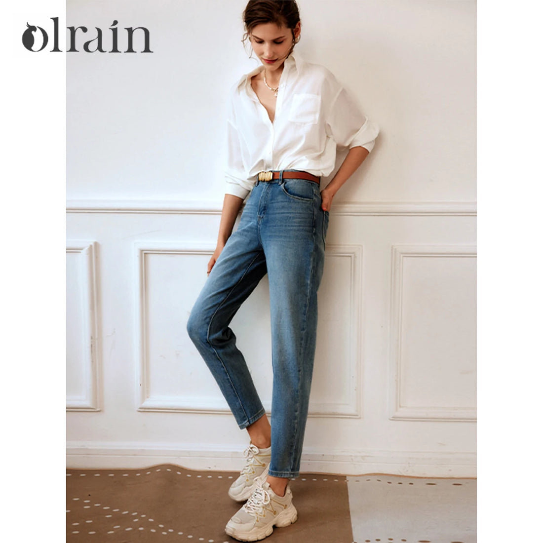 Women’s French Style White Long Sleeve Blouse