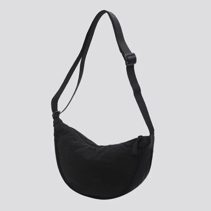 Solid Color Nylon Crossbody Shoulder Bag
