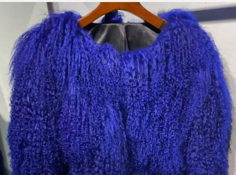 Luxury Mongolian Fur Thick Winter Coat