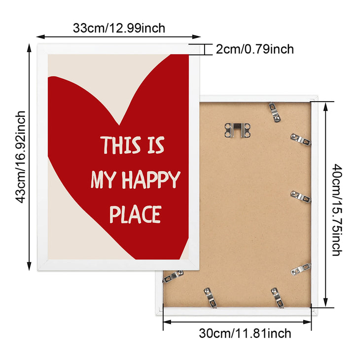 This Is My Happy Place Framed Canvas