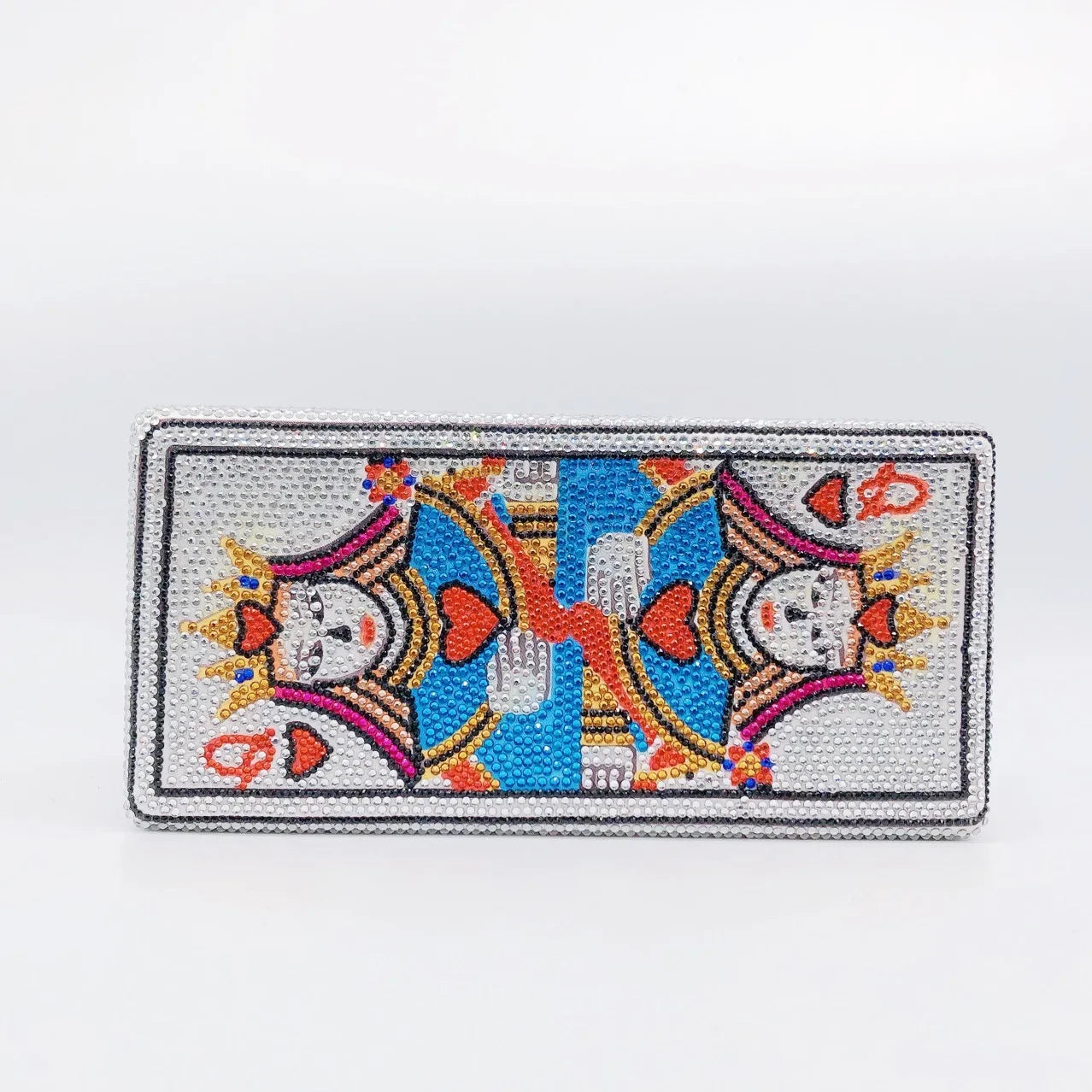 Rhinestone Hollow Clutch Bag