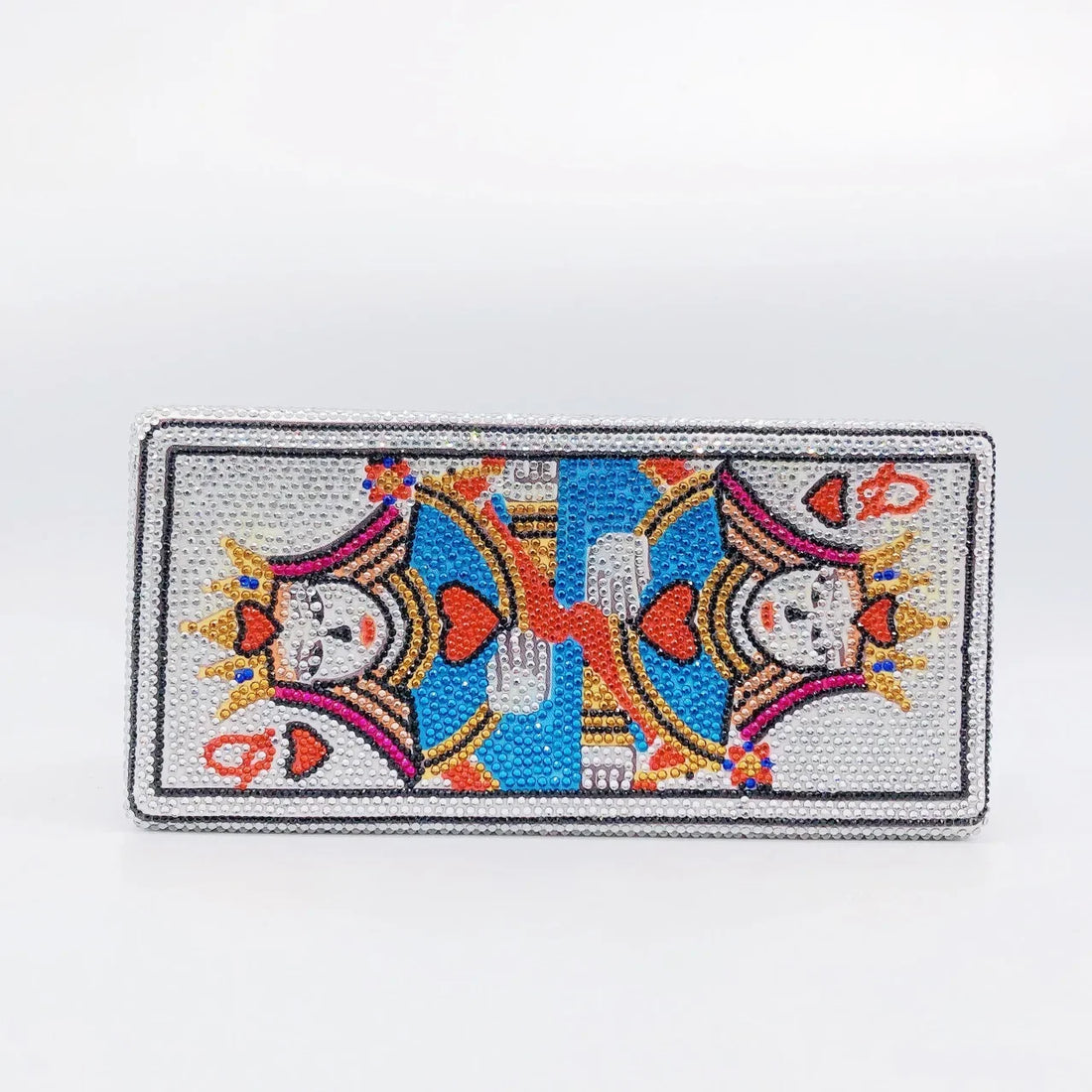 Rhinestone Hollow Clutch Bag