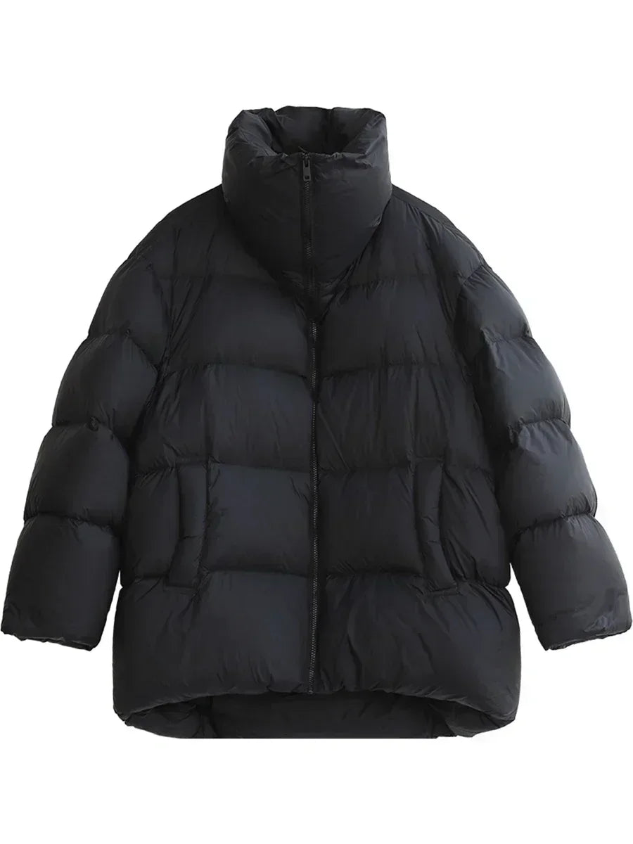 White Duck Down Lightweight Winter Coat