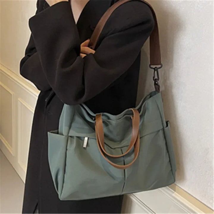 Spacious Nylon Tote Bag