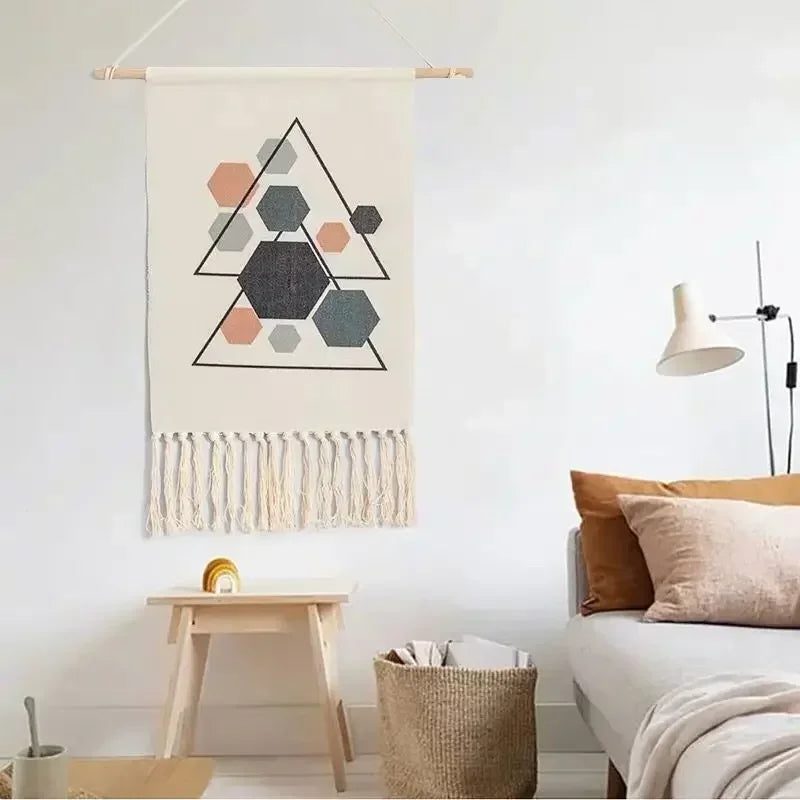 Nordic Handmade Tassel Macrame Wall Tapestry