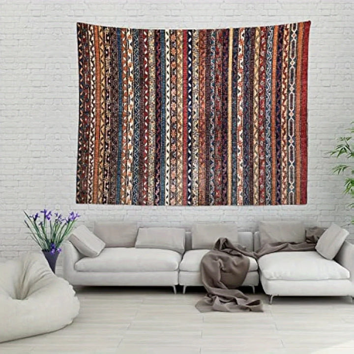 Ethnic Tribal Stripe Boho Wall Tapestry