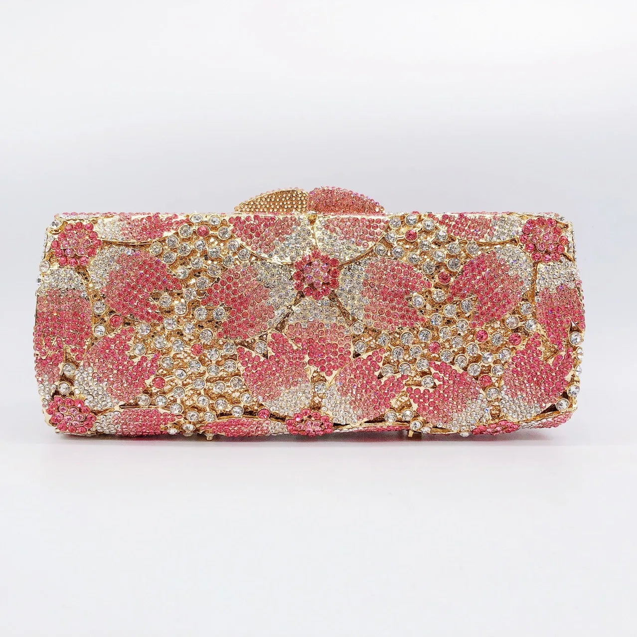 Rhinestone Hollow Clutch Bag