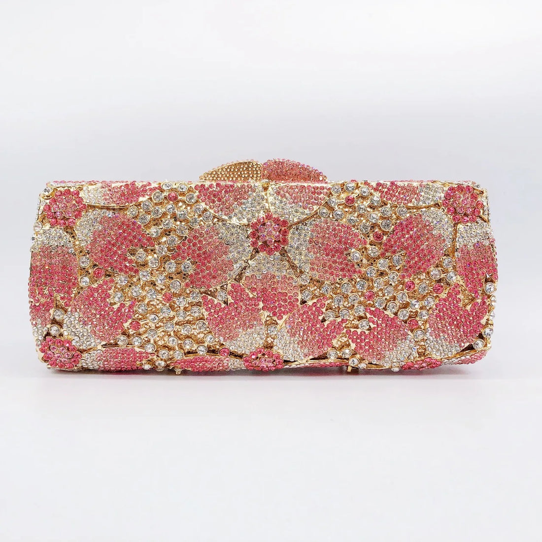 Rhinestone Hollow Clutch Bag
