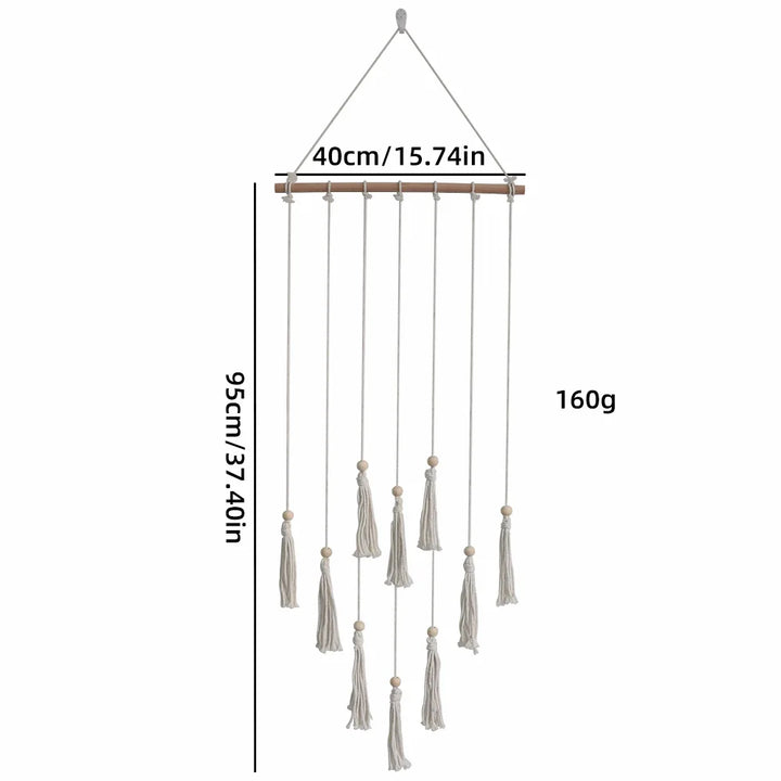 Boho Macrame Photo Display with Lights