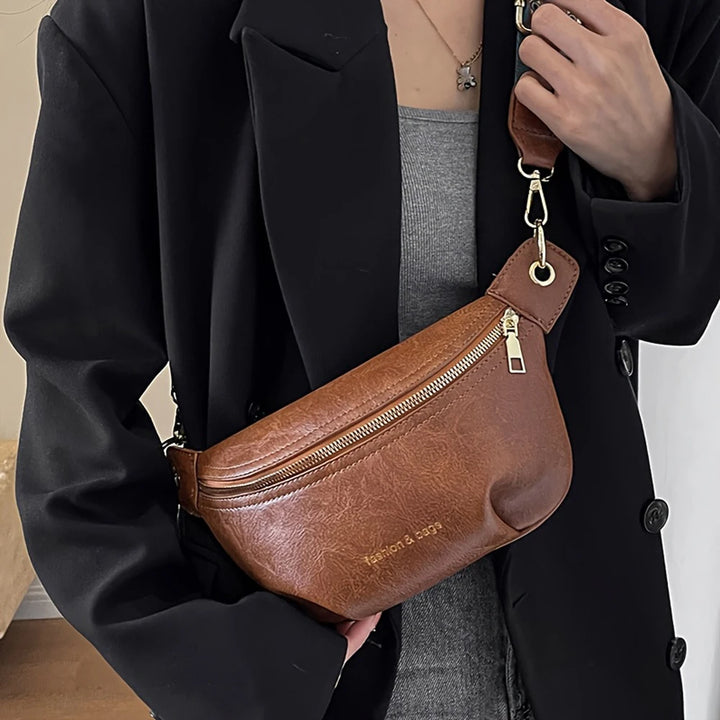 Women Casual PU Chest Crossbody Bag