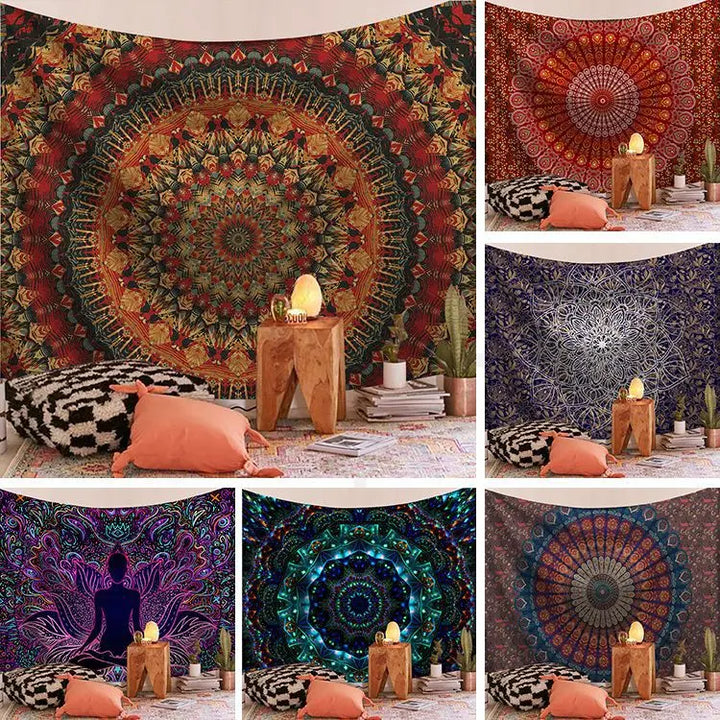 Indian Mandala Boho Tapestry Blanket
