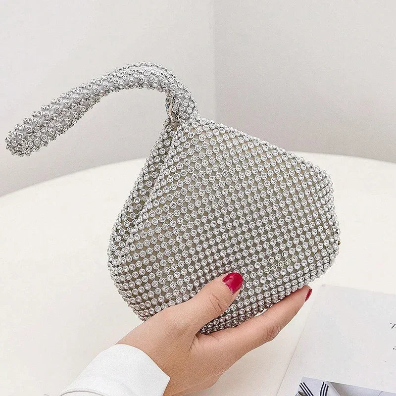 Luxury Rhinestone Evening Clutch Bag