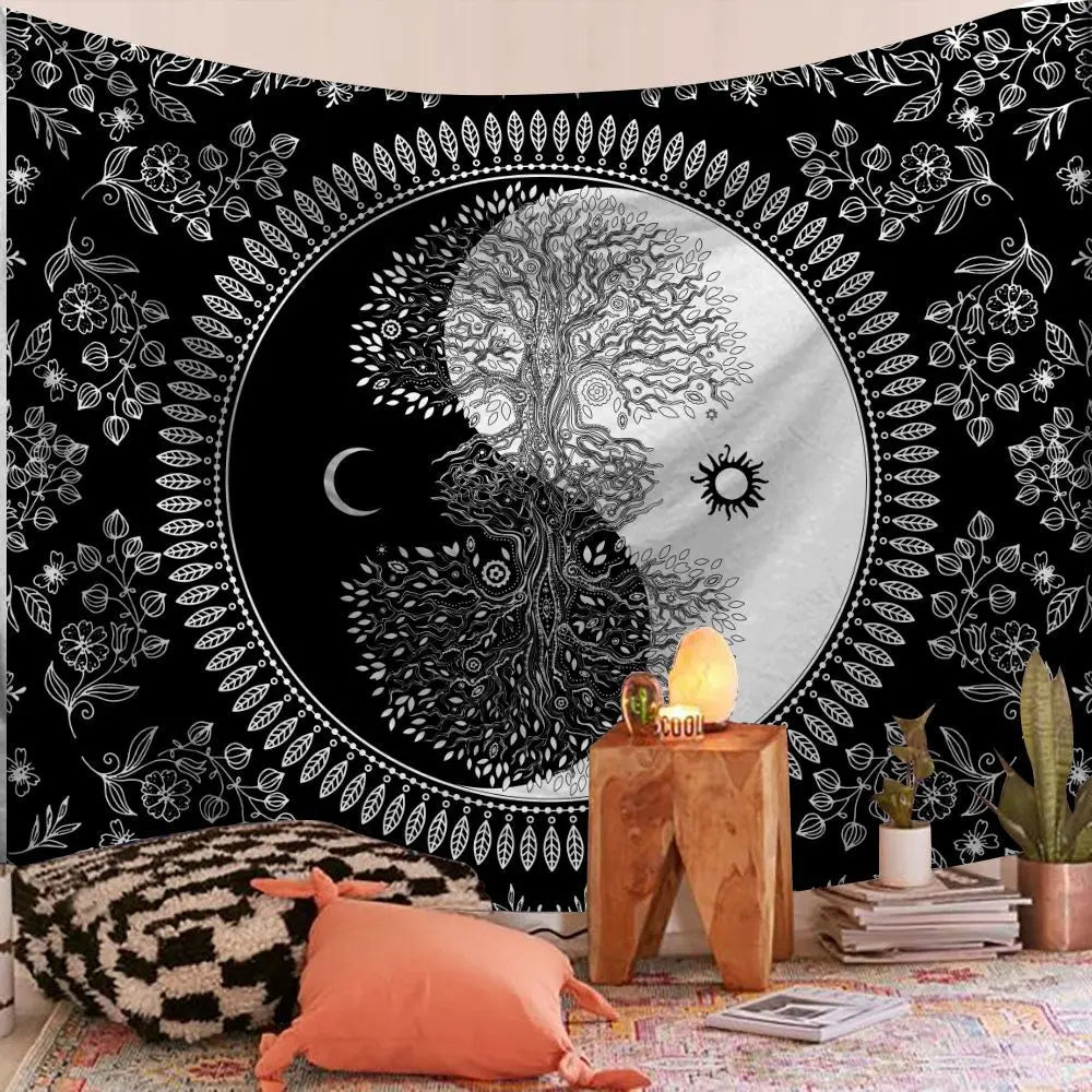 Indian Mandala Boho Tapestry Blanket