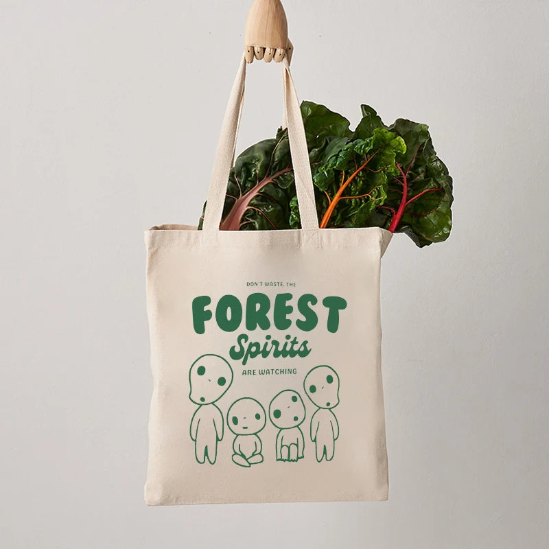 Kawaii Forest Spirits Tote Bag