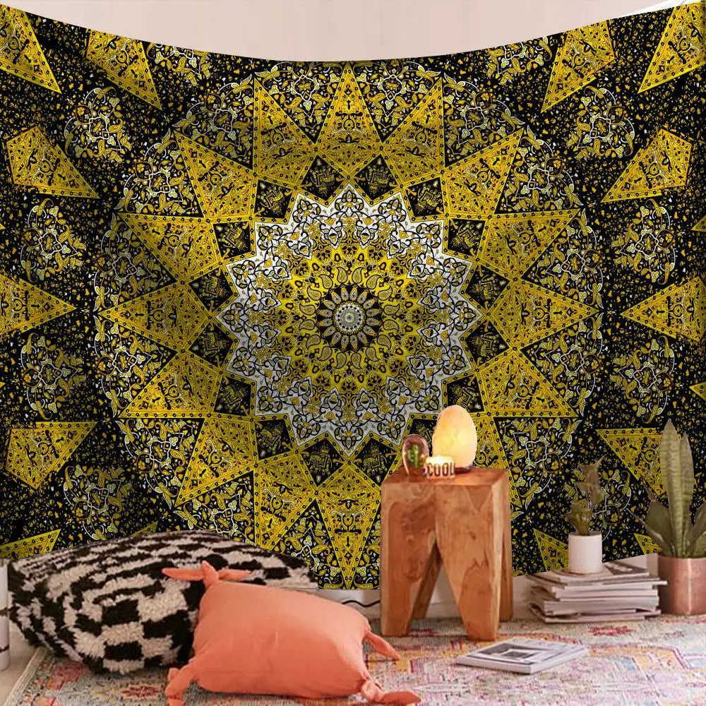 Indian Mandala Boho Tapestry Blanket