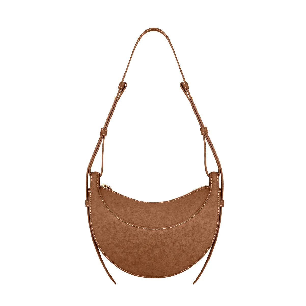 Women Crescent Leather Crossbody Bag