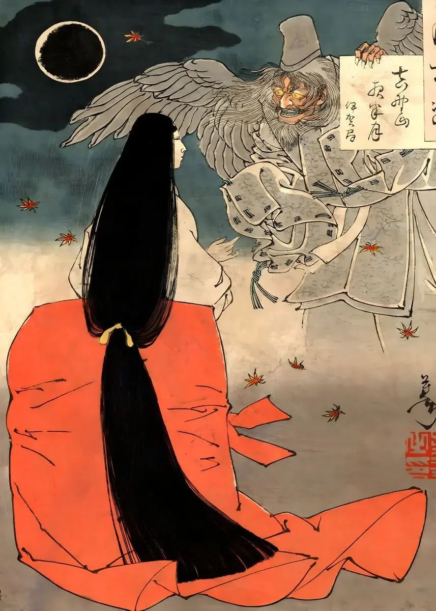 Japanese Vintage Geisha Ukiyo-e Canvas Poster