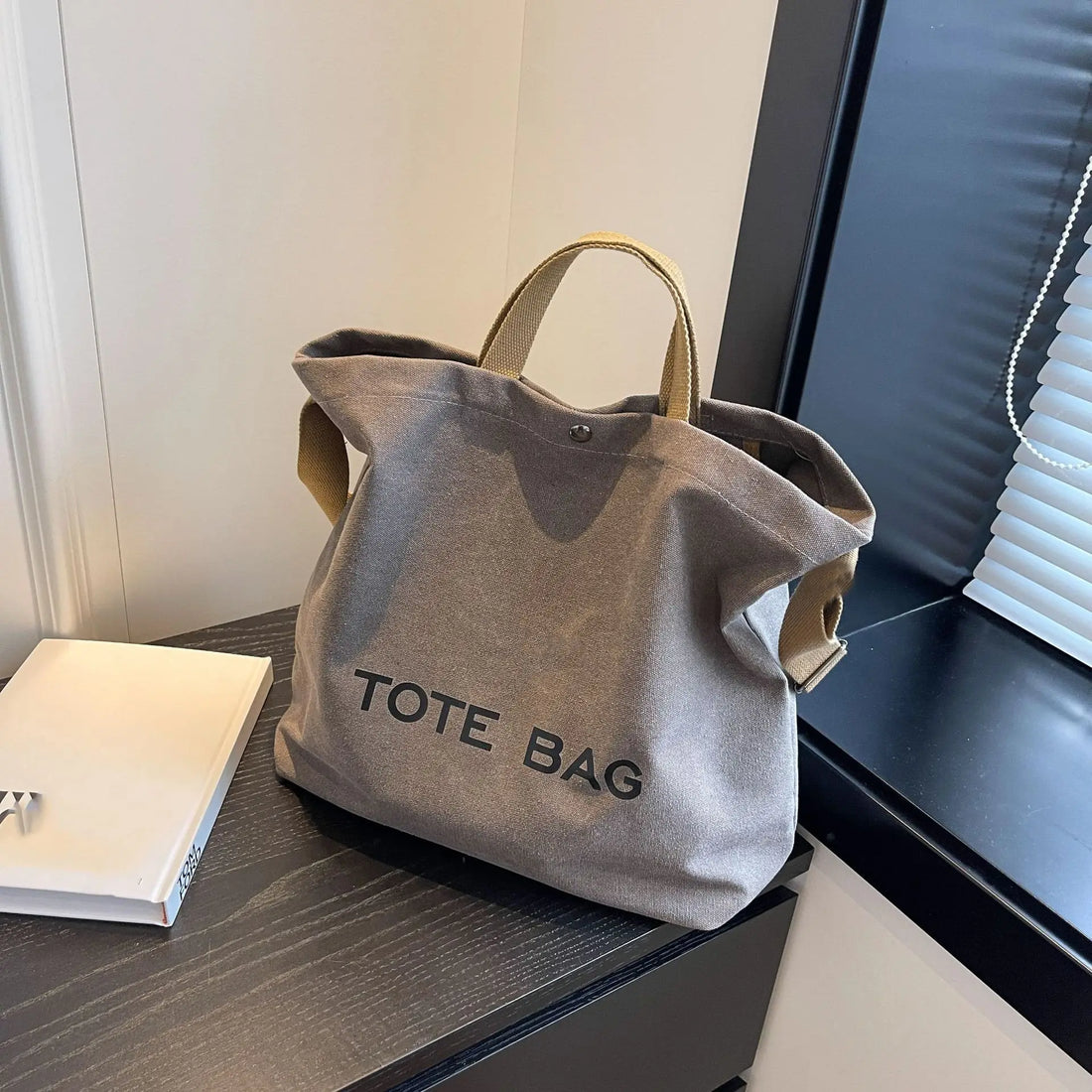 Thickened Canvas Retro Tote Bag
