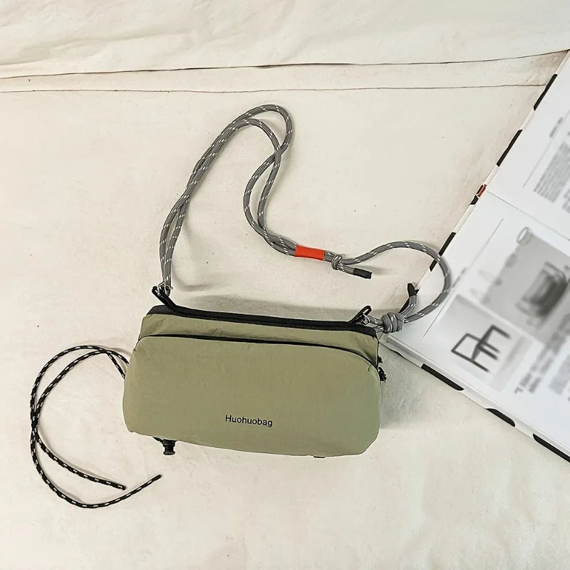 1pcs New Mini Square Bag  Crossbody Sling Bag, Unisex Casual Shoulder Purse  Fashionable Lightweigh