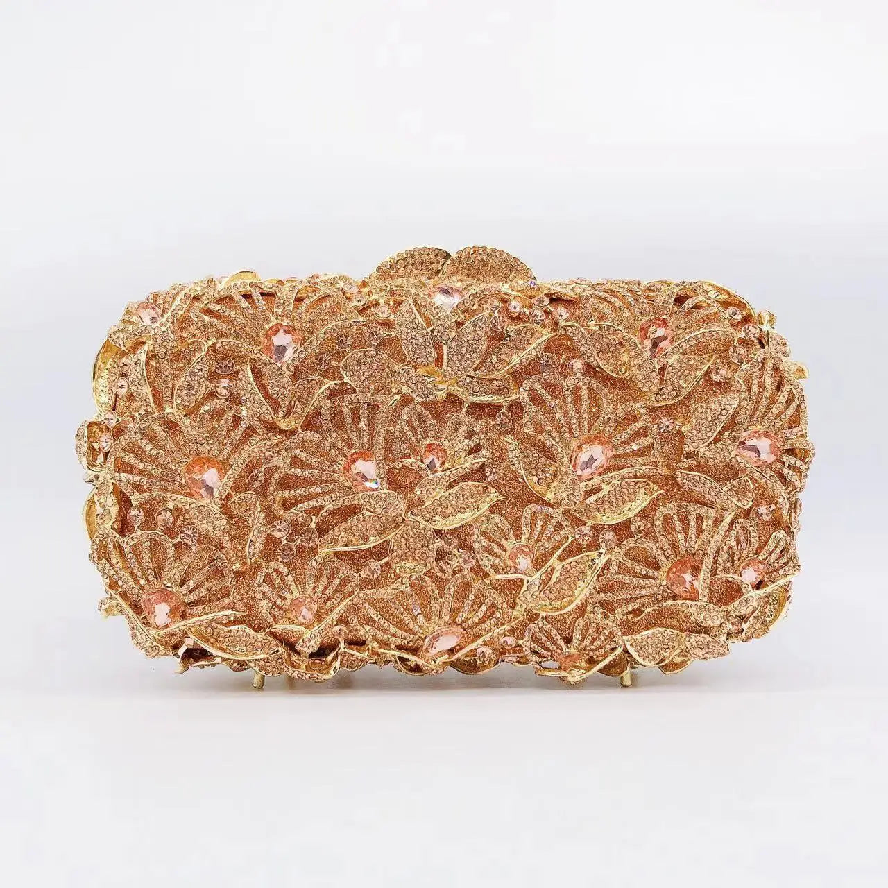 Rhinestone Hollow Clutch Bag