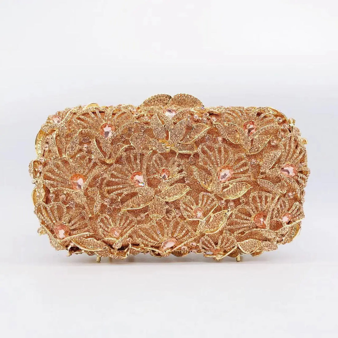 Rhinestone Hollow Clutch Bag