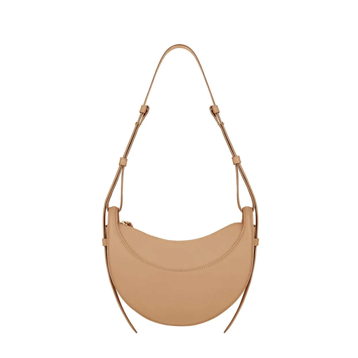 Women Crescent Leather Crossbody Bag