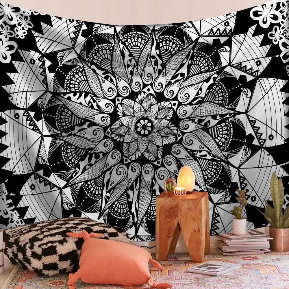 Indian Mandala Boho Tapestry Blanket