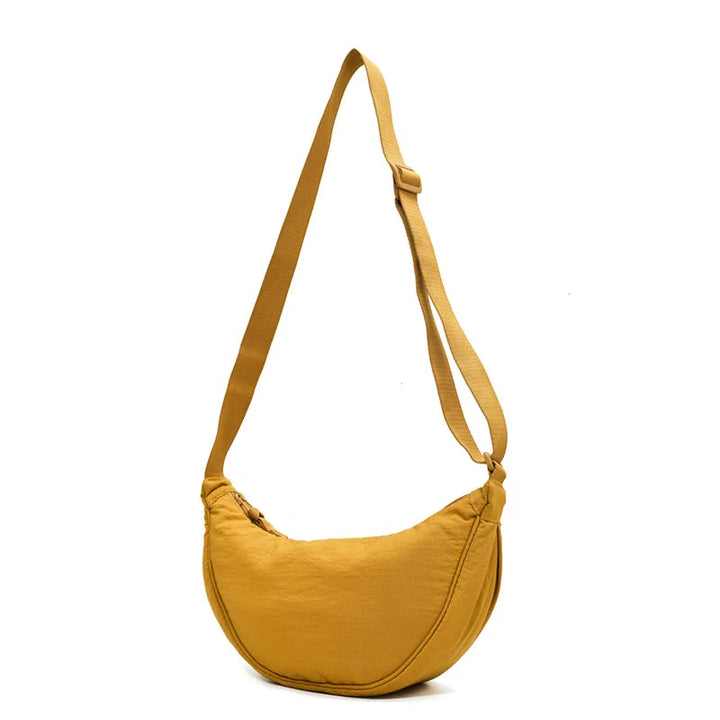 Solid Color Nylon Crossbody Shoulder Bag