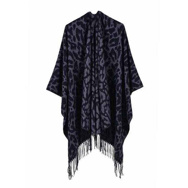Winter Imitation Cashmere Poncho Cape Wrap