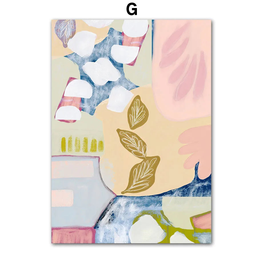 Abstract Figure Line Girl Canvas Wall Art