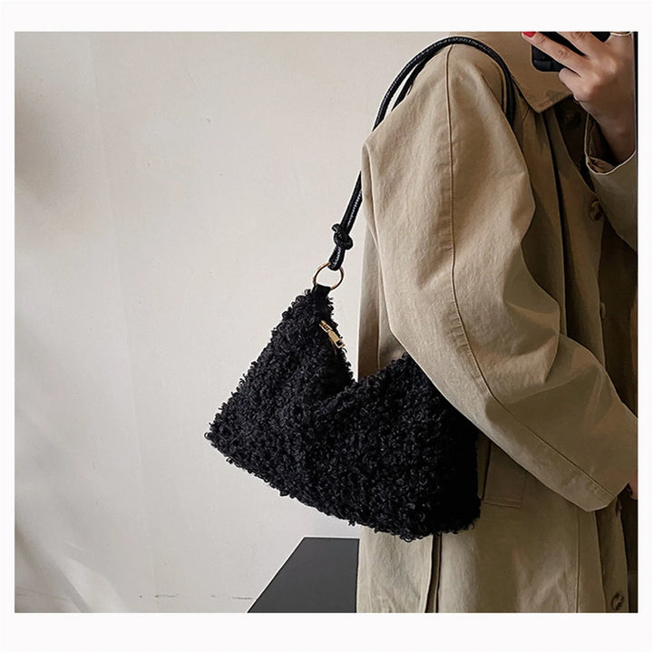 Plush Fur Crossbody Shoulder Bag