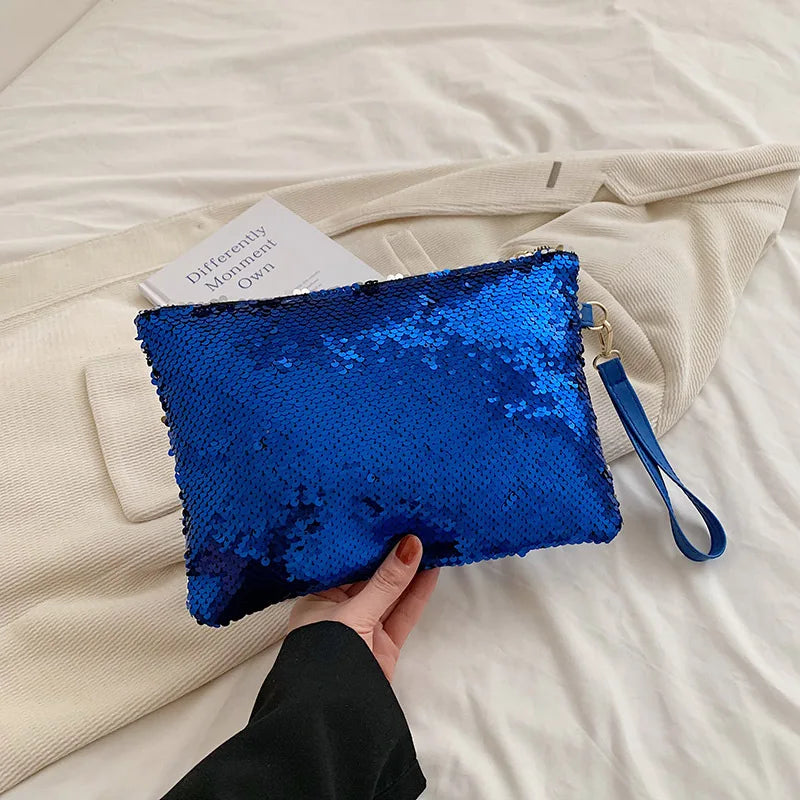 Sequined Bling Envelope Clutch