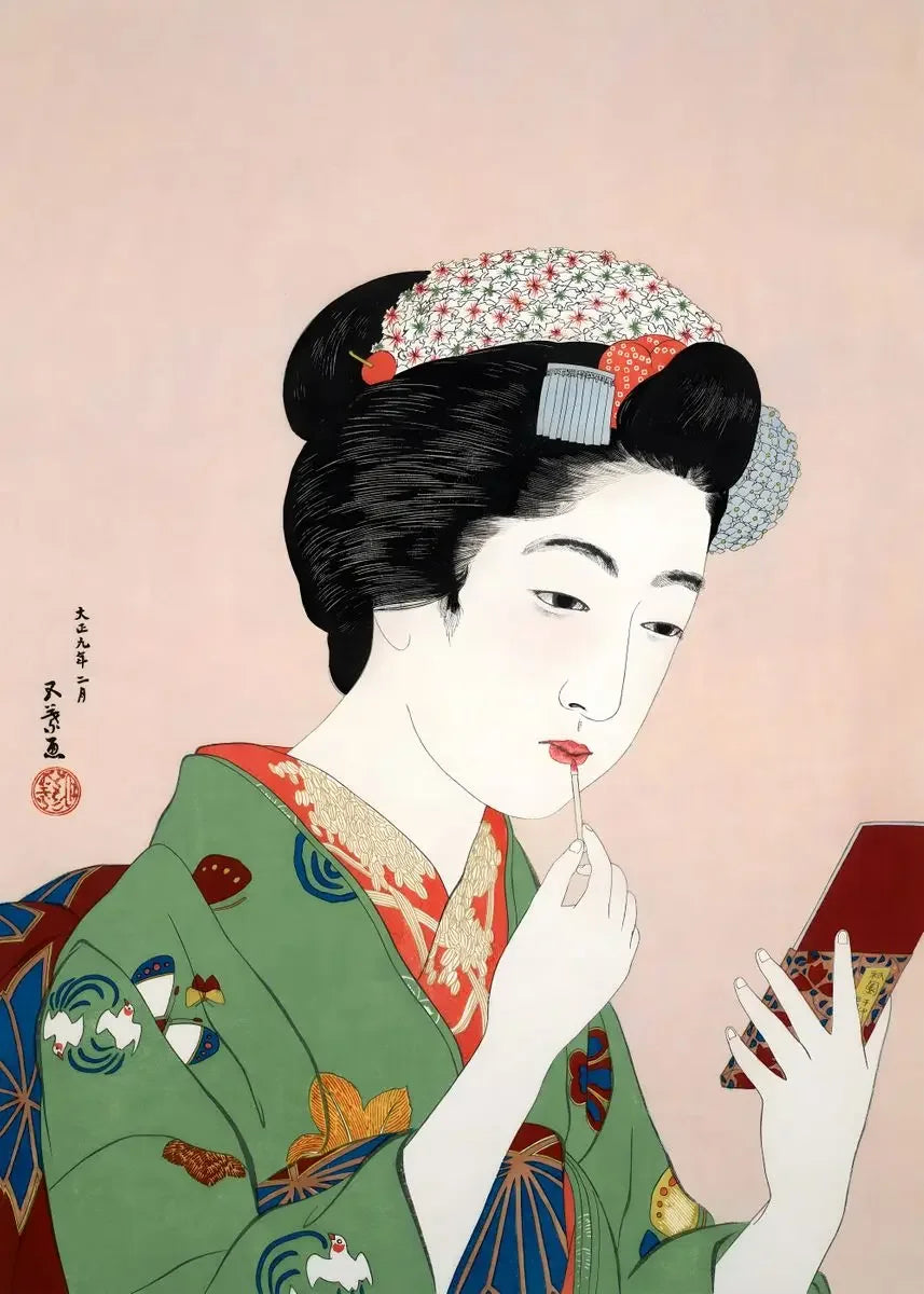Japanese Vintage Geisha Ukiyo-e Canvas Poster