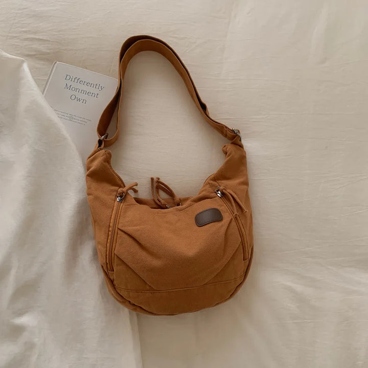 Stylish Vintage Canvas Crossbody Hobo Bag