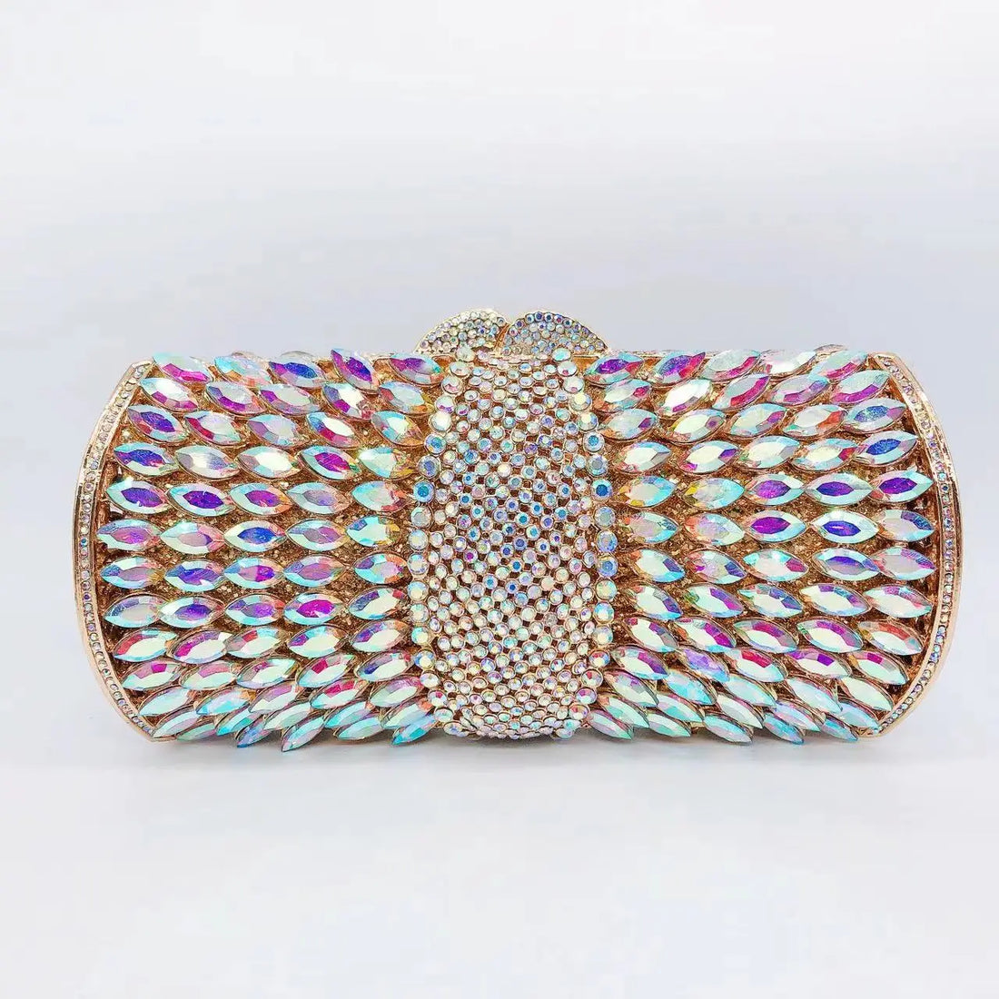 Rhinestone Hollow Clutch Bag