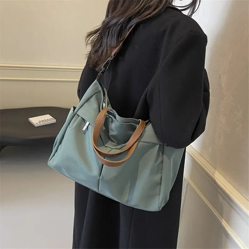 Spacious Nylon Tote Bag