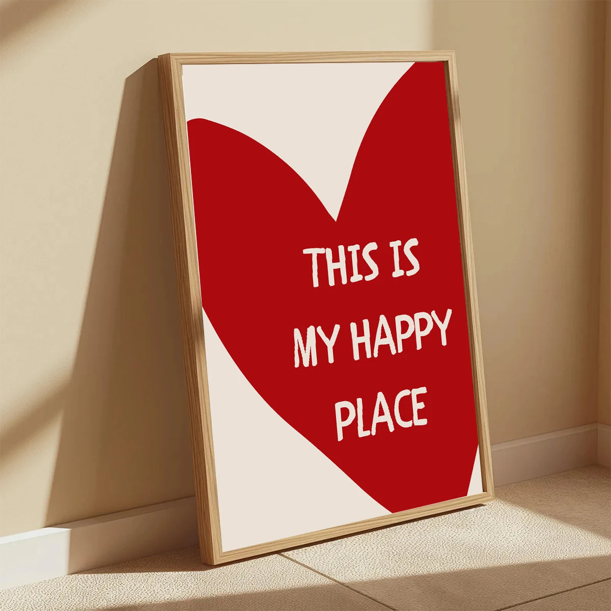 This Is My Happy Place Framed Canvas